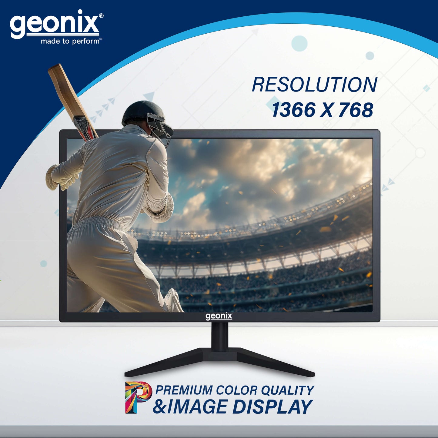 18.5" Geonix PC LED MONITOR GXTF-WVHDF185