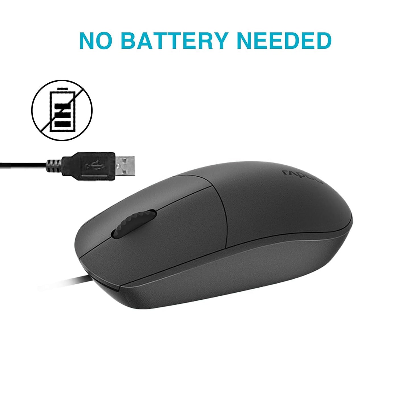Rapoo N100 Wired USB Mouse