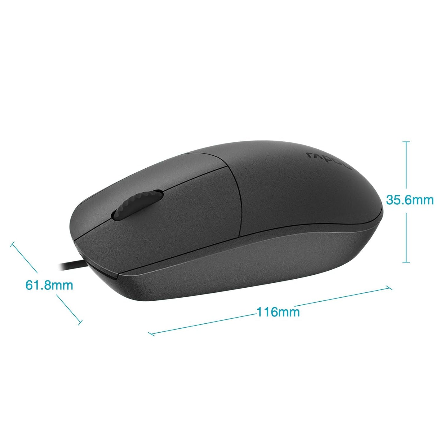Rapoo N100 Wired USB Mouse