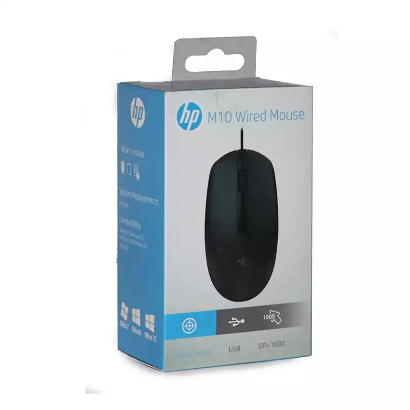 HP M10 Wired USB Mouse