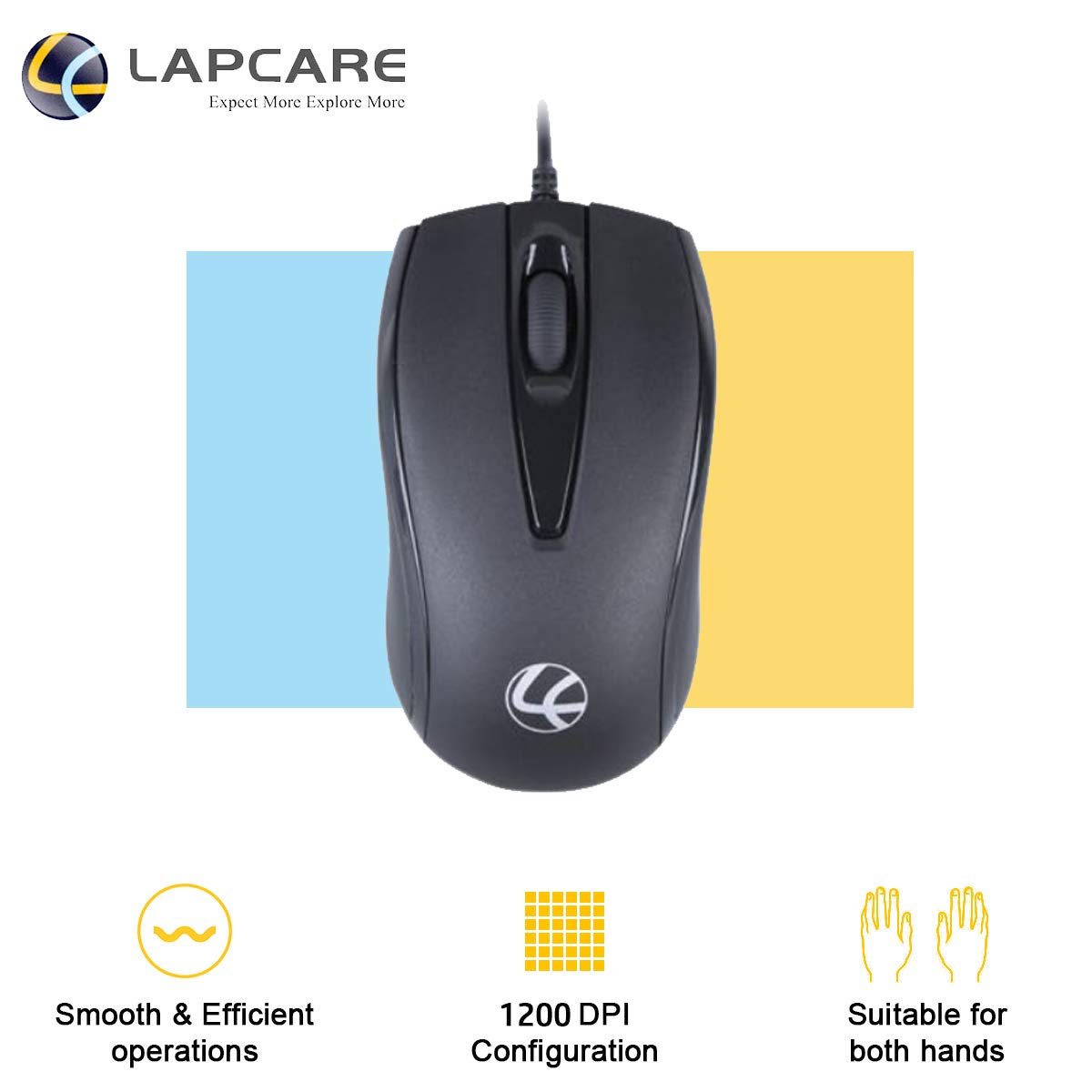 Lapcare Wired USB Mouse