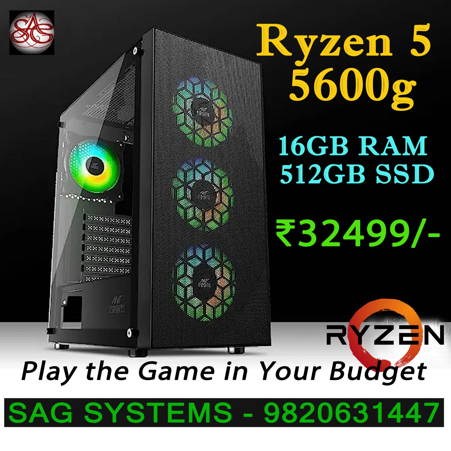 Ryzen 5 5600G | 16GB RAM | 512GB SSD