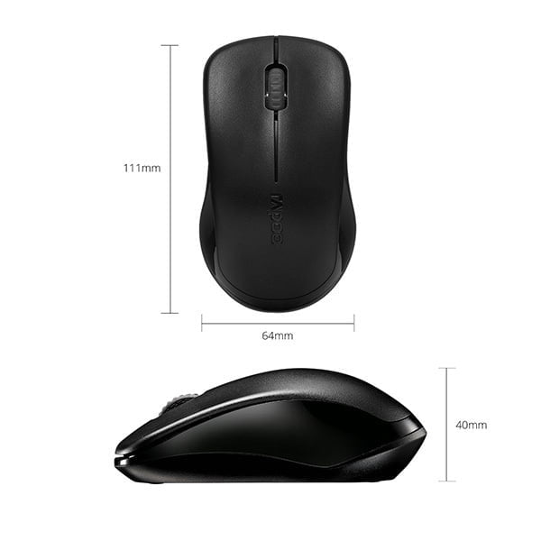 Rapoo 1620 wireless Mouse - Black