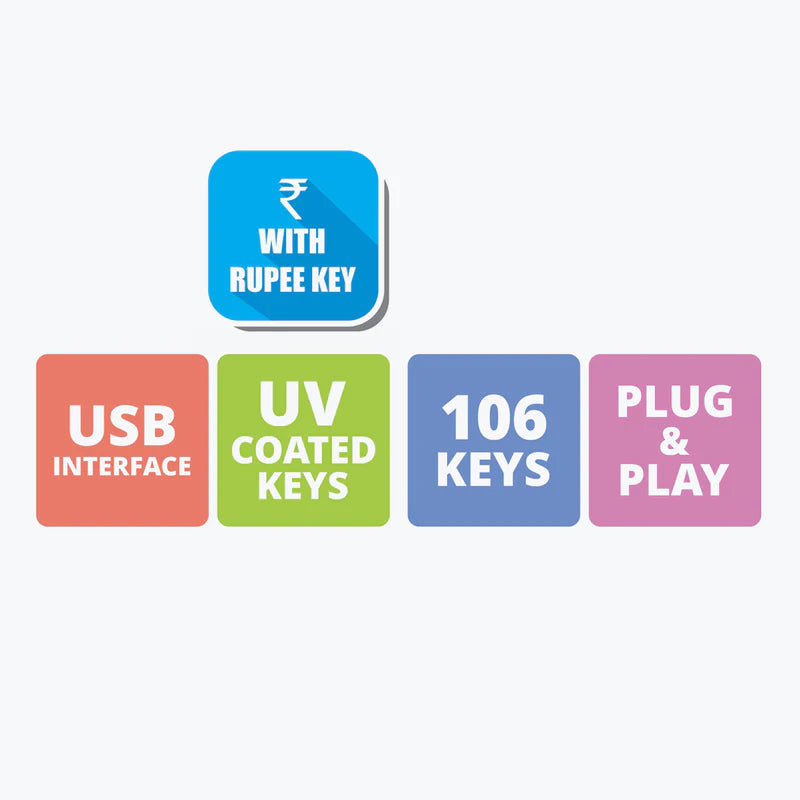 ZEBRONICS K35 USB WIRED KEYBOARD