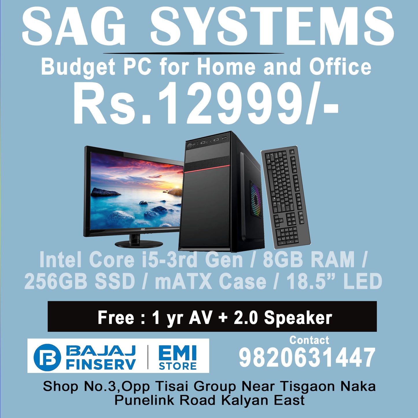 Desktop PC for Home & Office @ 12999/-