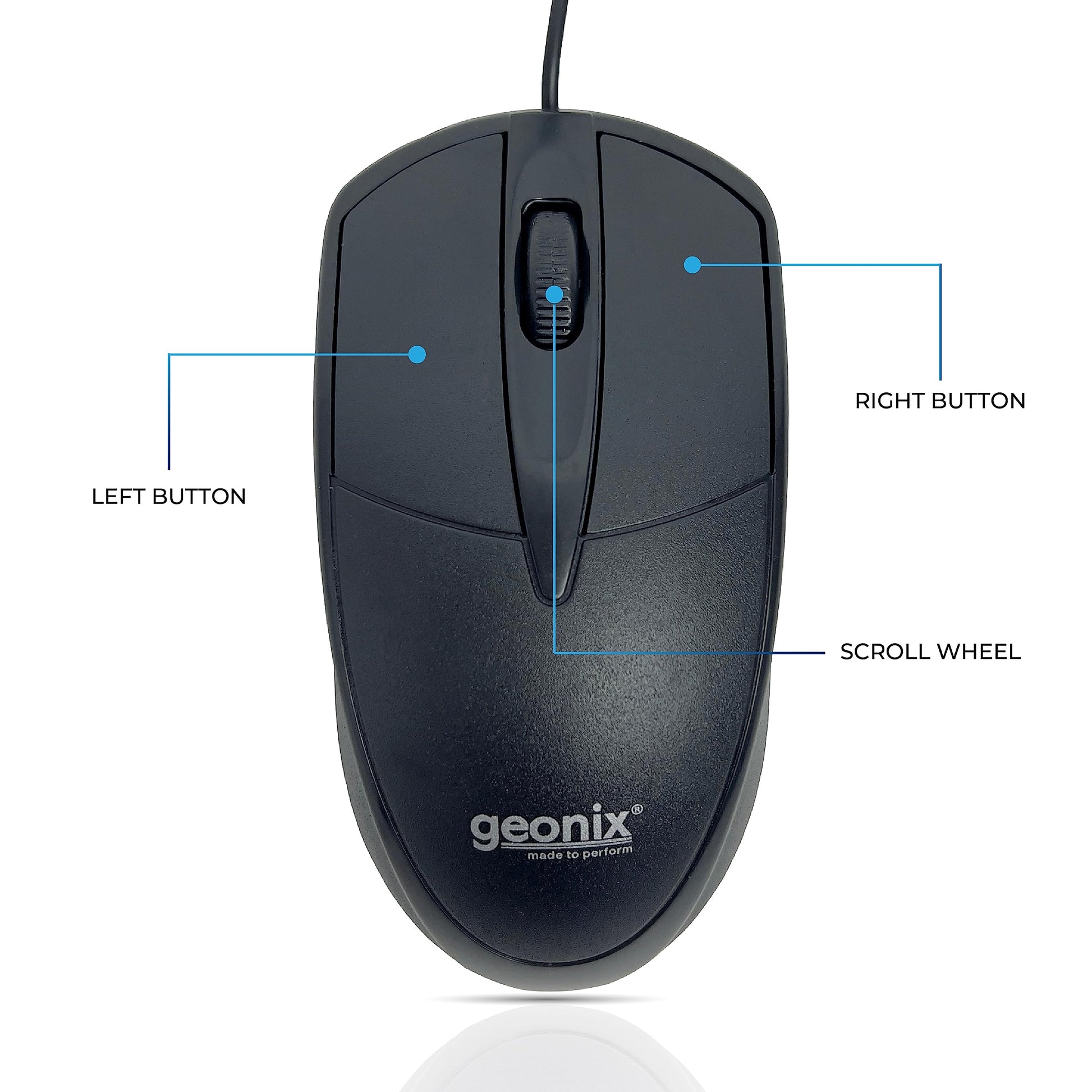 GEONIX GXBM-01 WIRED USB MOUSE – PC HUB INDIA