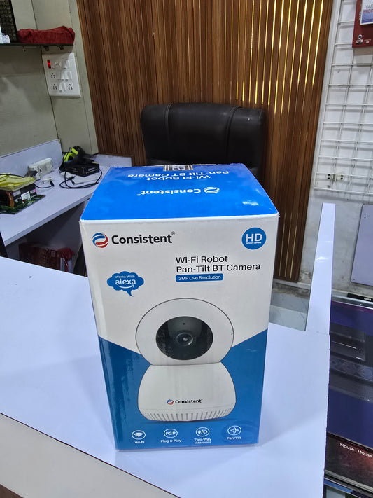 Consistent 3MP Mini Pan-Tilt WiFi Security Camera | 360° View, Night Vision, 2-Way Talk, Motion Detection, SD Card 256GB | SAG SYSTEMS – PCHUBINDIA