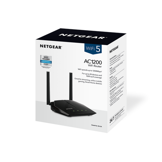 AC1200 WiFi Router (R6120) Dual-Band WiFi Router (up to 1.2Gbps)